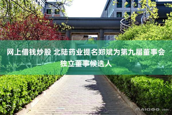 网上借钱炒股 北陆药业提名郑斌为第九届董事会独立董事候选人