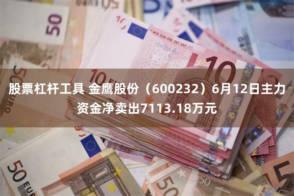 股票杠杆工具 金鹰股份（600232）6月12日主力资金净卖出7113.18万元