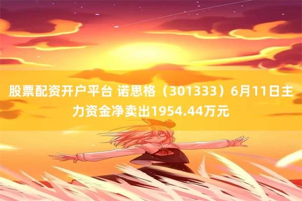 股票配资开户平台 诺思格（301333）6月11日主力资金净卖出1954.44万元