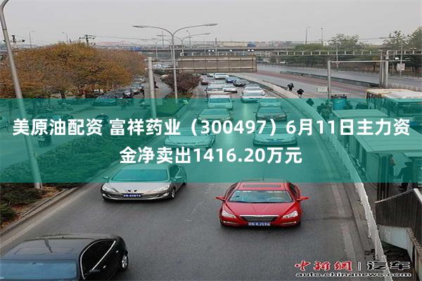美原油配资 富祥药业（300497）6月11日主力资金净卖出1416.20万元