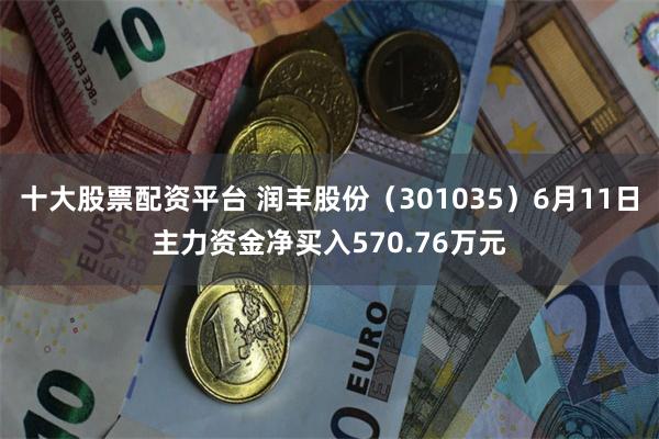 十大股票配资平台 润丰股份（301035）6月11日主力资金净买入570.76万元