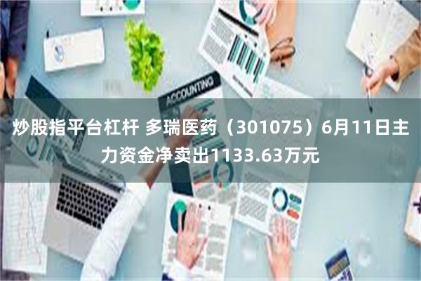 炒股指平台杠杆 多瑞医药（301075）6月11日主力资金净卖出1133.63万元