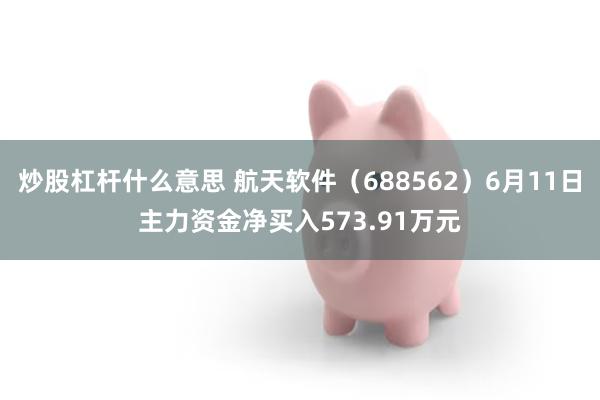 炒股杠杆什么意思 航天软件（688562）6月11日主力资金净买入573.91万元