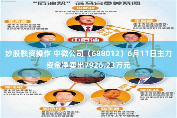 炒股融资操作 中微公司（688012）6月11日主力资金净卖出7926.23万元
