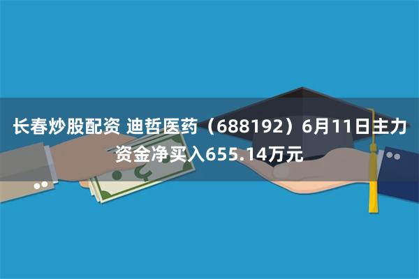 长春炒股配资 迪哲医药（688192）6月11日主力资金净买入655.14万元