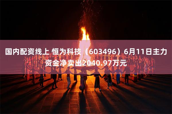 国内配资线上 恒为科技（603496）6月11日主力资金净卖出2040.97万元