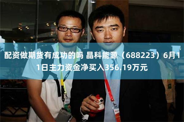 配资做期货有成功的吗 晶科能源（688223）6月11日主力资金净买入356.19万元
