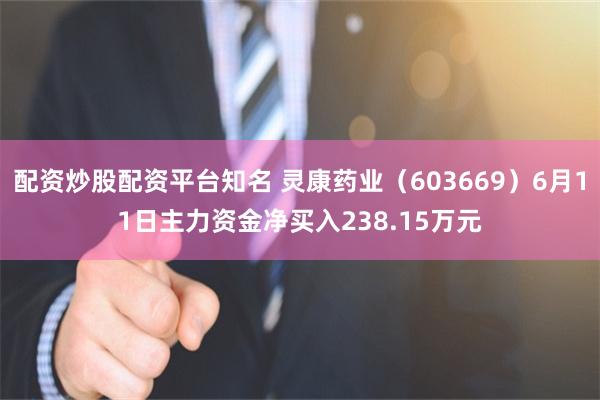 配资炒股配资平台知名 灵康药业（603669）6月11日主力资金净买入238.15万元