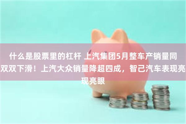 什么是股票里的杠杆 上汽集团5月整车产销量同比双双下滑！上汽大众销量降超四成，智己汽车表现亮眼