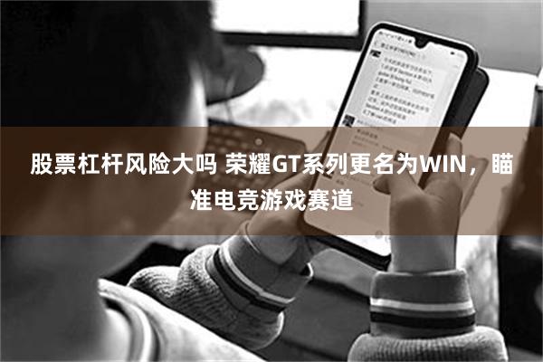 股票杠杆风险大吗 荣耀GT系列更名为WIN，瞄准电竞游戏赛道