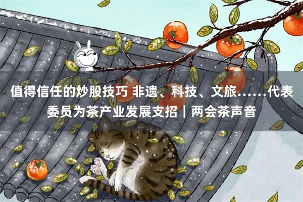 值得信任的炒股技巧 非遗、科技、文旅……代表委员为茶产业发展支招｜两会茶声音