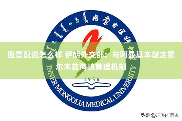 股票配资怎么样 伊朗外交部：与阿曼基本敲定霍尔木兹海峡管理机制