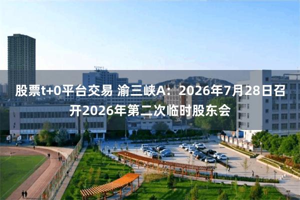 股票t+0平台交易 渝三峡A:2026年7月28日召开2026年第二次临时股东会