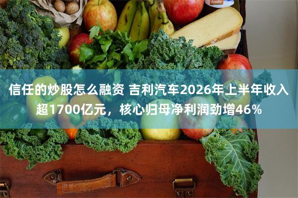 信任的炒股怎么融资 吉利汽车2026年上半年收入超1700亿元，核心归母净利润劲增46%