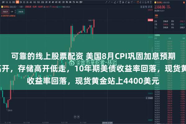 可靠的线上股票配资 美国8月CPI巩固加息预期,但美股仍大幅高开,存储高开低走,10年期美债收益率回落,现货黄金站上4400美元