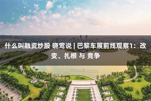 什么叫融资炒股 晓莺说 | 巴黎车展前线观察1：改变、扎根 与 竞争