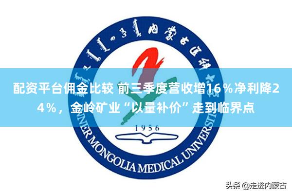 配资平台佣金比较 前三季度营收增16％净利降24％，金岭矿业“以量补价”走到临界点